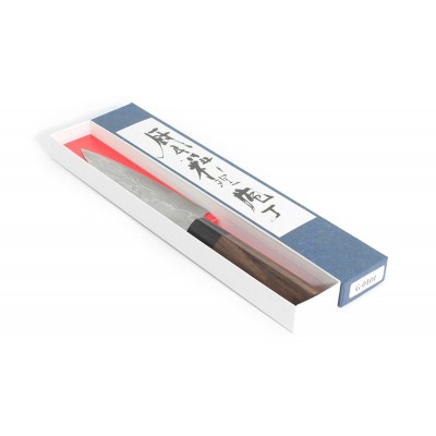 Shiro Kamo Damast Allzweckmesser 135mm Verpackung