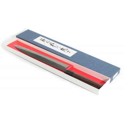 Shiro Kamo Super Aogami Filetiermesser 270mm Verpackung