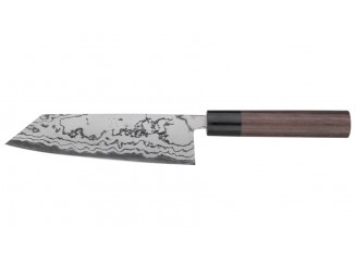 Shiro Kamo Shirogami Damast Bunka Messer 170mm